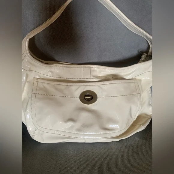 Coach Ergo Large Patent Leather Hobo Purse - Picture 1 of 9